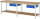 RAU Werkbank 8001A7, B2500xT700xH840mm, 2xSchublade-TA, 03-8001A7-257B4S.11
