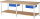 RAU Werkbank 8001A7, B2500xT900xH840mm, 2xSchublade-TA, 03-8001A7-259B4S.11
