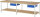RAU Werkbank höhenverstellbar 8001A7, B3000xT900xH840-1040mm, 2xSchublade-TA, 03-8001A7-309B4H.11