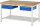 RAU Werkbank höhenverstellbar 8002A6, B1500xT900xH840-1040mm, 2xSchublade-TA, 03-8002A6-159B4H.11