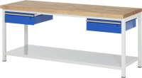 RAU Werkbank 8002A6, B2000xT700xH840mm, 2xSchublade-TA,...