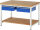 RAU Werkbank höhenverstellbar 8002A7, B1250xT900xH840-1040mm, 2xSchublade-TA, 03-8002A7-129B4H.11