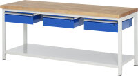 RAU Werkbank 8003A6, B2000xT700xH840mm, 3xSchublade-TA,...