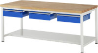 RAU Werkbank 8003A6, B2000xT900xH840mm, 3xSchublade-TA,...