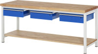 RAU Werkbank 8003A7, B2000xT700xH840mm, 3xSchublade-TA,...