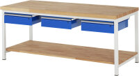 RAU Werkbank 8003A7, B2000xT900xH840mm, 3xSchublade-TA,...