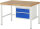 RAU Werkbank höhenverstellbar 8123A1, B1250xT900xH840-1040mm, 2xSchublade-TA, 03-8123A1-129B4H.11