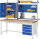 RAU Werkbank höhenverstellbar 8123A1, B2000xT700xH840-1040mm, 2xSchublade-TA, 03-8123A1-207B4H.11