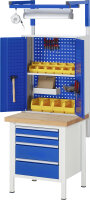 RAU Werkbank höhenverstellbar 8123A2, B750xT700xH840-1040mm, 2xSchublade-TA, 03-8123A2-077B4H.11