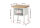 RAU Werkbank höhenverstellbar 8123A2, B750xT700xH840-1040mm, 2xSchublade-TA, 03-8123A2-077B4H.11