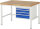 RAU Werkbank höhenverstellbar 8132A1, B1250xT900xH840-1040mm, 4xSchublade-TA, 03-8132A1-129B4H.11