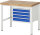 RAU Werkbank höhenverstellbar 8133A1, B1000xT700xH840-1040mm, 4xSchublade-TA, 03-8133A1-107B4H.11