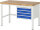 RAU Werkbank höhenverstellbar 8133A1, B1250xT700xH840-1040mm, 4xSchublade-TA, 03-8133A1-127B4H.11