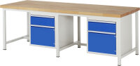 RAU Werkbank 8152A1, B2500xT900xH840mm, 2xSchublade-TA,...