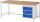 RAU Werkbank 8157A1, B2000xT900xH840mm, 3xSchublade-TA, 03-8157A1-209B4S.11