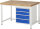 RAU Werkbank höhenverstellbar 8162A1, B1250xT900xH840-1040mm, 4xSchublade-TA, 03-8162A1-129B4H.11