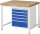 RAU Werkbank höhenverstellbar 8168A1, B1000xT900xH840-1040mm, 5xSchublade-TA, 03-8168A1-109B4H.11