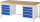 RAU Werkbank 8181A1, B2000xT900xH840mm, 8xSchublade-TA, 03-8181A1-209B4S.11