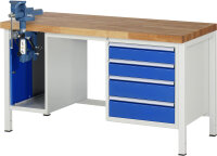 RAU Werkbank 8185A1, B1500xT700xH840mm, 4xSchublade-TA,...