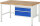 RAU Werkbank höhenverstellbar 8223A1, B1500xT900xH840-1040mm, 2xSchublade-TA, 03-8223A1-159B4H.11