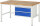 RAU Werkbank höhenverstellbar 8225A1, B1500xT900xH840-1040mm, 2xSchublade-TA, 03-8225A1-159B4H.11