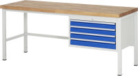RAU Werkbank 8233A1, B2000xT700xH840mm, 4xSchublade-TA,...