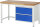 RAU Werkbank höhenverstellbar 8255A1, B1500xT700xH840-1040mm, 2xSchublade-TA, 03-8255A1-157B4H.11