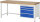 RAU Werkbank 8261A1, B2000xT700xH840mm, 4xSchublade-TA, 03-8261A1-207B4S.11