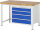 RAU Werkbank höhenverstellbar 8262A1, B1250xT700xH840-1040mm, 4xSchublade-TA, 03-8262A1-127B4H.11