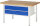 RAU Werkbank höhenverstellbar 8325A2, B1500xT900xH840-1040mm, 2xSchublade-TA, 03-8325A2-159B4H.11