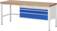 RAU Werkbank 8326A1, B2000xT700xH840mm, 3xSchublade-TA,...