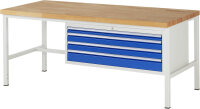 RAU Werkbank 8332A1, B2000xT900xH840mm, 4xSchublade-TA,...