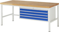 RAU Werkbank 8333A1, B2000xT900xH840mm, 4xSchublade-TA,...