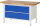 RAU Werkbank höhenverstellbar 8355A2, B1500xT700xH840-1040mm, 2xSchublade-TA, 03-8355A2-157B4H.11