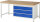 RAU Werkbank 8357A1, B2000xT900xH840mm, 3xSchublade-TA, 03-8357A1-209B4S.11