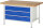 RAU Werkbank höhenverstellbar 8357A2, B1500xT900xH840-1040mm, 3xSchublade-TA, 03-8357A2-159B4H.11