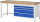 RAU Werkbank höhenverstellbar 8361A1, B2000xT700xH840-1040mm, 4xSchublade-TA, 03-8361A1-207B4H.11