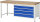 RAU Werkbank 8362A1, B2000xT700xH840mm, 4xSchublade-TA, 03-8362A1-207B4S.11