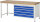 RAU Werkbank 8371A1, B2000xT700xH840mm, 5xSchublade-TA, 03-8371A1-207B4S.11
