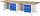 RAU Werkbank 8451A2, B3000xT900xH840mm, 4xSchublade-TA, 03-8451A2-309B4S.11