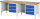RAU Werkbank 8452A2, B2500xT700xH840mm, 6xSchublade-TA, 03-8452A2-257B4S.11
