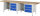 RAU Werkbank 8452A2, B3000xT700xH840mm, 6xSchublade-TA, 03-8452A2-307B4S.11