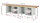 RAU Werkbank 8454A2, B3000xT700xH840mm, 10xSchublade-TA, 03-8454A2-307B4S.11
