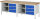 RAU Werkbank 8462A2, B2500xT700xH840mm, 6xSchublade-TA, 03-8462A2-257B4S.11