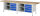 RAU Werkbank 8463A2, B3000xT700xH840mm, 8xSchublade-TA, 03-8463A2-307B4S.11