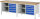 RAU Werkbank 8464A2, B2500xT700xH840mm, 10xSchublade-TA, 03-8464A2-257B4S.11