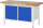 RAU Werkbank höhenverstellbar 8465A2, B1500xT700xH840-1040mm, 2xTür, 03-8465A2-157B4H.11