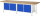 RAU Werkbank höhenverstellbar 8465A2, B3000xT900xH840-1040mm, 4xTür, 03-8465A2-309B4H.11