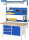 RAU Werkbank 8466A2, B1500xT700xH840mm, 2xSchublade-TA, 2xTüren, 03-8466A2-157B4S.11