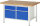 RAU Werkbank höhenverstellbar 8466A2, B1500xT900xH840-1040mm, 2xSchublade-TA, 2xTüren, 03-8466A2-159B4H.11